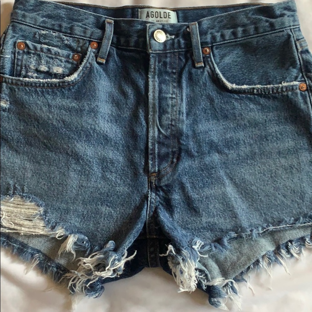 AGOLDE DENIM SHORTS